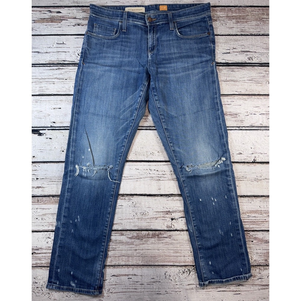 Pilcro and‎ the Letterpress Hyphen Jeans 28 Boyfriend Distressed